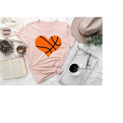 love basketball shirt, basketball shirt, basketball heart shirt, sports mom, sports basketball shirt, basketball mom, mo