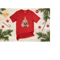 christmas dog tree shirt, dog mom christmas gifts, cute dog christmas gift, 2023 christmas gift, happy new year shirt