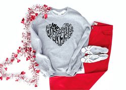 Valentine Heart SweatshirtHoodie  Valentine Sweatshirt  Heart  Valentine Hoodie Gift  SweatshirtHoodie  Valentine Couple