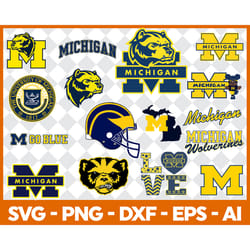 Michigan Wolverines Svg, Michigan Svg, Wolverines Svg, Football Svg