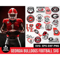 Georgia Bulldogs, Georgia Bulldogs Svg, Georgia Bulldogs Clipart, Georgia Bulldogs Cricut, Football svg, NCAA S