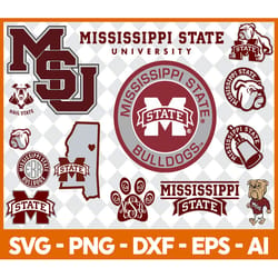 Mississippi State Bulldogs SVG Bundle, Mississippi State Bulldogs SVG, NCAA SVG, Sport SVG Digital File