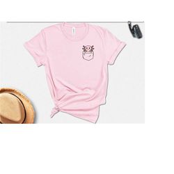 axolotl  pocket size shirt, team axolotl gift sweatshirt, cute weird pet shirts for scientists and lizard lovers