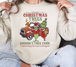 grinch christmas shirt, grinch sweatshirt, christmas sweatshirt, grinch shirt, christmas vibe, grinch's tree farm