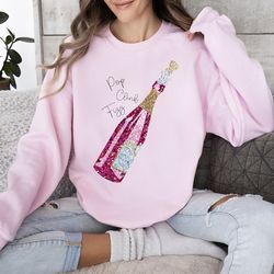 Champagne New Year's Sweatshirt, Tshirt, 2024 Party