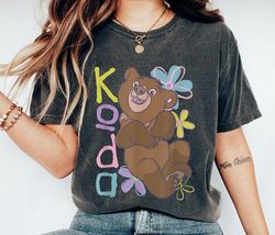 Vintage Koda Wildflower Retro Poster Shirt, Brother Bear T-Shirt, Disney Bear Tee, Family Vacation, Disneyland Trip