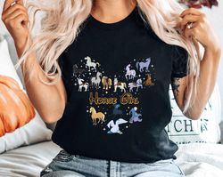 Cute Horse Girl Shirt, Princess Horses, Disney Horse Tee, Animal Kingdom, Family Vacation, Disneyland Trip