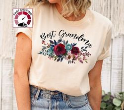Best Grandma Shirt,valentines Day Gift For Grandma,mothers Day Shirt Grandmother,floral Shirt Grandma,promoted To Grandm