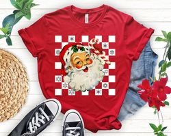 Retro Santa shirt,Retro Christmas shirt,Santa Apparel,Christmas clothes,Santa Claus shirt,Santa shirt women,Dear Santa s