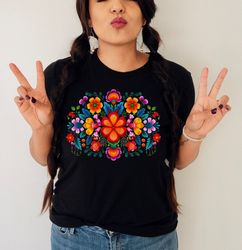 mexican floral shirt,mexican heritage shirt,mexican shirts,mexican bloom tee,latina shirts,mexicana shirt,mexican gift,d