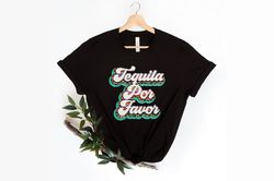 Retro Leopard Tequila Por Favor Shirt, Drinking Shirt, Fiesta Shirt, Tequila Shirt, Mexican Theme Bachelorette Shirts, C
