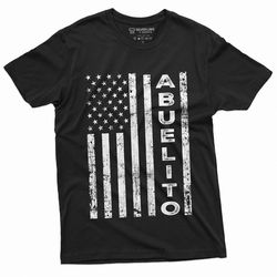 Men's Abuelito Grandfather Grandpa Papa T-shirt Abuelo Fathers day 4th of July Dad Grandpa Gift Shirt for Him
