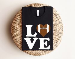football love t-shirt, womens love football shirt, game night shirt, football is life shirt, cute football lover shirt,