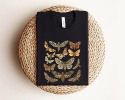 Moth Shirt, Cottagecore Shirt, Bug Shirt, Aesthetic Tshirt, Insect Shirt, Moth Tees, Cottage Core, Goblincore Clothing,