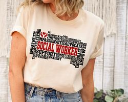 Social Worker Shirt, Advocate Support Empower Shirt, Motivational Social Worker Shirt, School Social Worker Shirt, Gift
