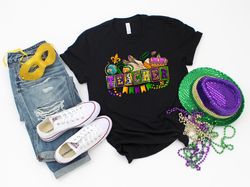 Mardi Gras Teacher Shirt, Nola Shirt,Fat Tuesday Shirt,Flower de luce tee,Saints New Orleans Shirt,Mardi Gras Carnival,M