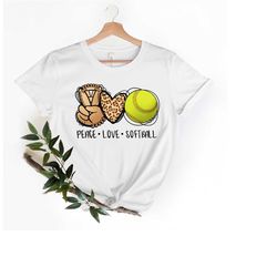 peace love softball shirt, softball mom shirt, game shirt, softball tshirt, catcher shirt, softball shirt, catcher softb