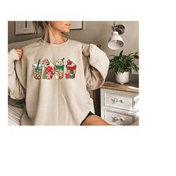 Christmas Coffee Sweatshirt,Christmas Sweatshirt,Christmas Shirt,Christmas Crewneck,Women's Sweatshirt,Coffee Lover Shir