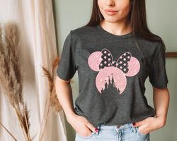 Disney Family Shirt, Disney Shirt for Women, Disney Ear Shirt, Disney Mickey Silhouette Tee, Tshirt for Kids. Disney Gli