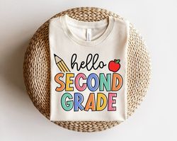 Hello 2nd Grade Shirt, 2nd Grade Teacher Shirt, 2nd Grade Teacher Tshirt, 2nd Grade Team, 2nd Grade Crew, Second Grade T