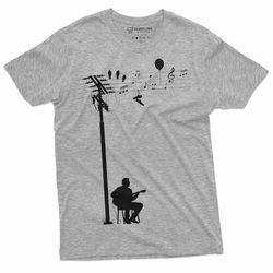 Men's Guitar Player Creative T-shirt Guitarist Music Creativity Tee Shirt Christmas Birthday Gift for Him Country Music