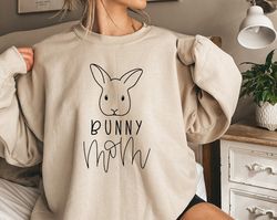 Bunny Mom Sweatshirt, Bunny Mother Sweatshirt, Rabbit Lover Gift, Rabbit Gift, Bunny Mom Gift, Animal Pet Sweatshirt, Ra