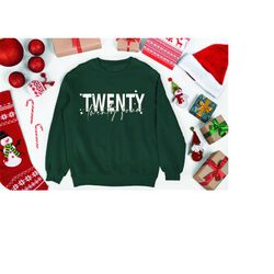 Twenty Tweny Four 2024 Sweatshirt, Retro New Years Shirt, New Year Gift for Women, Happy New Year Sweater, New Year Crew