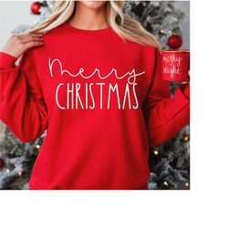 Comfort Colors Merry Christmas Shirt, Christmas Shirt, Stylish Winter Shirt, Christmas Shirt Women, Christmas Crewneck S