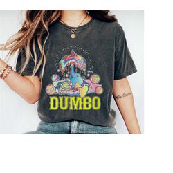 Dumbo Shirt, Pyschadelic Dumbo and Timothy Q. Mouse T-shirt, Magic Kingdom, Disney Family Vacation, Disneyland Trip