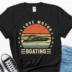 motor boating lover men's gift, boating papa shirt for men, sailing tee for him, boat owner gifts from wife, funny fathe