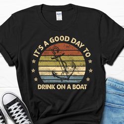 boating men's gift, funny pontoon lover shirt for men, sailing tee for him, dad boat owner gifts from wife, husband fath