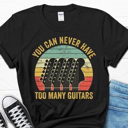 Guitar Owner Gift, Funny Guitar Shirt From Wife, Papa Guitarist Gifts For Him, Guitar Lover Grandpa T-Shirt For Men, Fat