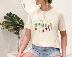 Let's root for each other and watch each other grow! Gardening Vegetable Green Thumb Shirt, UNISEX Relaxed T-Shirt for W