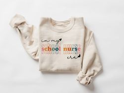 in my school nurse era sweatshirt, future nurse sweater, student nurse, nursing school gift, nurse intern, gift for nurs