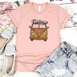 Hippie Soul Car T-Shirt, Adventure Revelin T-Shirt, Hippie Hippy Camp Life Shirt, Camping Caravan Tee, Hippie Girl Women