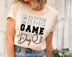 Baseball Shirt, Baseball Game Day Shirt for Women, Baseball Game Day T shirt, Baseball Mom Shirt, Game Day Baseball, Gam