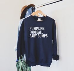 pumpkin football baby bumps shirt, fall maternity sweatshirt, fall pregnancy announcement shirt,fall pregnancy reveal sh