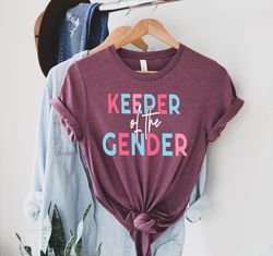 keeper of the gender shirt, gender announcement gift for her, cute baby announcement shirt, for gender reveal