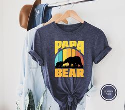 papa bear shirt, father's day shirts, new dad t-shirt, proud papa bear tee, dad shirt, retro papa bear, father's day gro