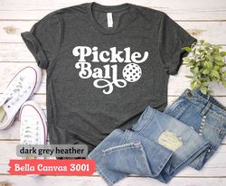 pickleball t-shirt for pickleball player, retro pickleball shirt for wife, cute pickleball gift