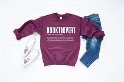 booktrovert,book lover sweatshirt, book lover gift,book lover hoodie,book shirt,teacher gift,gift for mom,gift for her,b