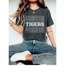comfort colors tigers shirt tigers mascot shirt tigers gift unisex tee game day apparel