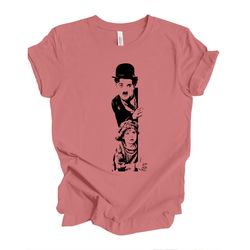 Charlie Chaplin Graphic Tee,Charlie Chaplin T Shirt,Old Cinema Stars T Shirt,Funny T Shirt,Charlie Chaplins Tee