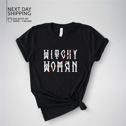 Witchy Woman Shirt Halloween Witches Sweatshirt Witchy Symbol T-Shirt Spiritual Women Tee Witch Aesthetic Hodie MRV2185