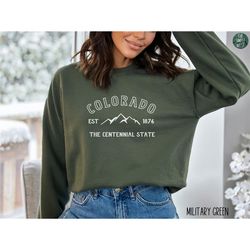 Colorado Sweatshirt | Colorado Crewneck | Colorado Gift | Mountain Sweatshirt | Ski Sweatshirt | Colorado Hoodie | Rocky