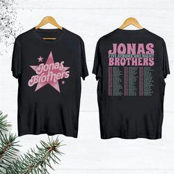 Jonas Brothers Five Albums One Night 2023 Tour Shirt, Jonas Brothers Tour Merch, Jonas Brothers Band Fan Gift Shirt, Jon