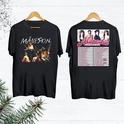 Maneskin Rush! World Tour 2023 TShirt, Rock Band Maneskin Shirt, Maneskin Band Merch, Maneskin Fan Gift Shirt, Maneskin