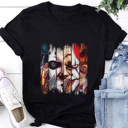Halloween Squad T-Shirt, Halloween Horror Movie Character Shirt, Halloween Friends Shirt, Michael Myers Freddy Krueger J