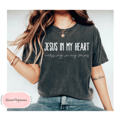 Cute Nurse Shirt Nursing Shirt Jesus Shirt Faith Shirt RN Shirt Jesus In My Heart Nursing In My Veins Nurse tshirt Gift