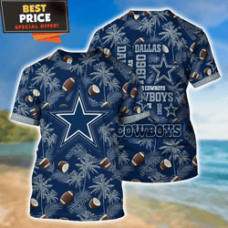 Dallas Cowboys NFL Coconut Tropical 3D Shirt New Gift For Summer  Best Personalized Gift  Unique Gifts Idea